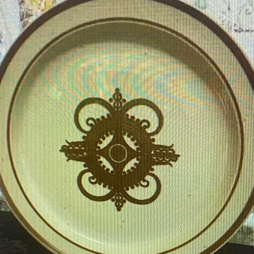Vintage stoneware plate